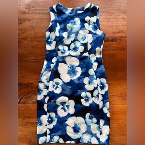 calvin klein women’s sleeveless  sheath dress 12